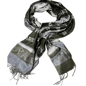 Paris Large Scarf with Paris unisex Design A001330